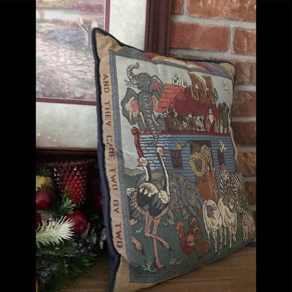 Rare Vintage Noah’s Ark Pillow - Picture 7 of 8